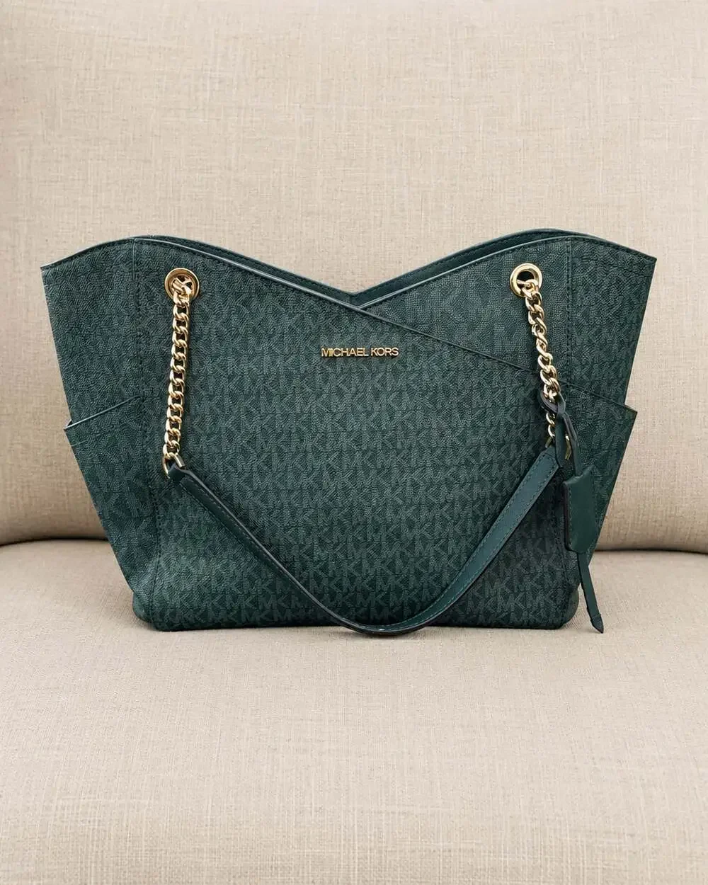 Michael Kors Jet Set Large Logo Shoulder Bag